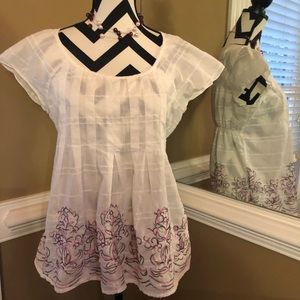 Calvin Klein Jeans Blouse with Embroidery